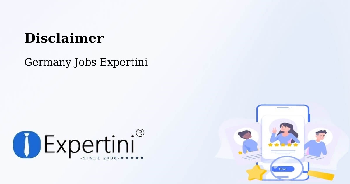 Disclaimer – Melle - Germany Jobs Expertini
